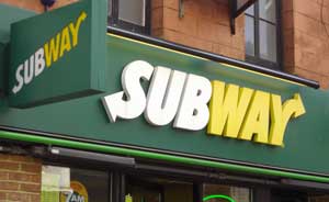Лондон ресторан Subway