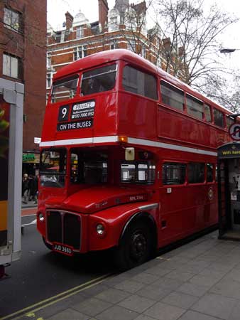 Лондон старый автобус